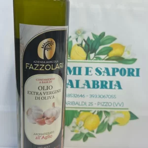 Condimento a base di olio evo aromatizzato all'Aglio