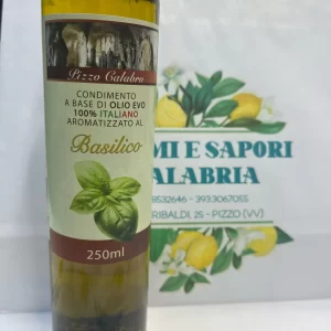 Condimento a base di olio evo aromatizzato Basilico