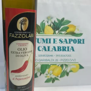 Condimento a base di olio evo aromatizzato peperoncino
